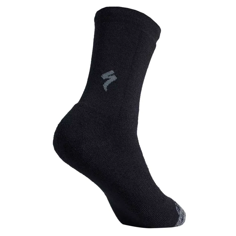 Specialized Merino Deep Winter Tall Sock Blk S Lange Sokker, Black