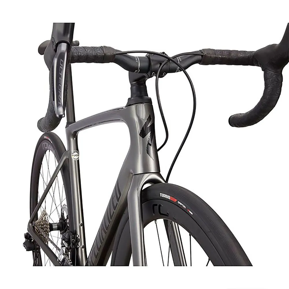Specialized Roubaix Expert Ultegra Di2 2022 Landeveissykkel, Smoke / tarmac black / silver dust Specialized Roubaix Expert Ultegra Di2 2022 Landeveissykkel, Smoke / tarmac black / silver dust