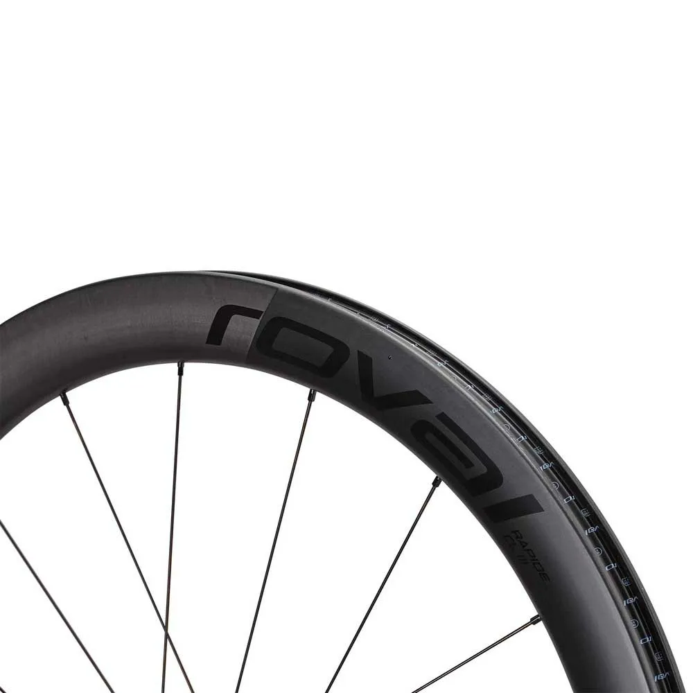 Specialized Roval Rapide Clx Iii Cl Disc Tubeless Forhjul For Landeveissykkel, Satin carbon / satin black, 12 x 100mm