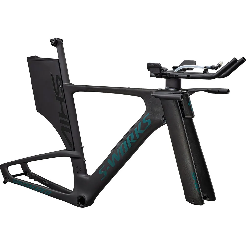 Specialized S-works Shiv Ltd 2024 Landeveissykkelramme, Gloss black nearly black smoke granite teal, XS Specialized S-works Shiv Ltd 2024 Landeveissykkelramme, Gloss black nearly black smoke granite teal, XS