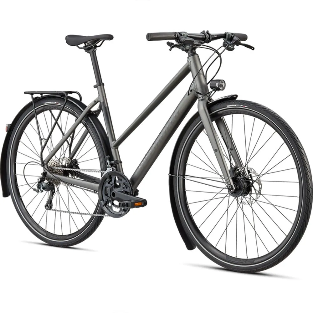 Specialized Sirrus 3.0 Eq St 2023 Sykkel, Satin smoke / black reflective, XS, Hybridsykkel Specialized Sirrus 3.0 Eq St 2023 Sykkel, Satin smoke / black reflective, XS, Hybridsykkel