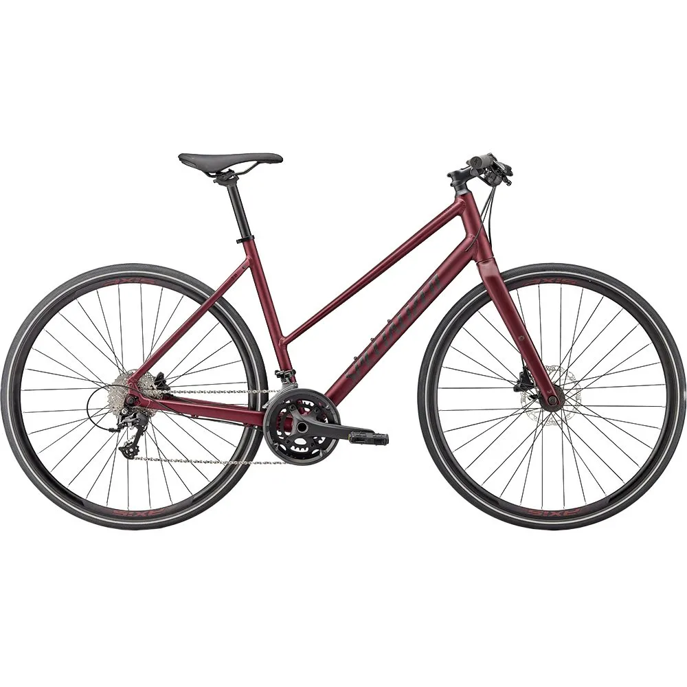 Specialized Sirrus 3.0 St 2022 Sykkel, Satin maroon / gloss maroon / satin black reflective, XS, Hybridsykkel Specialized Sirrus 3.0 St 2022 Sykkel, Satin maroon / gloss maroon / satin black reflective, XS, Hybridsykkel