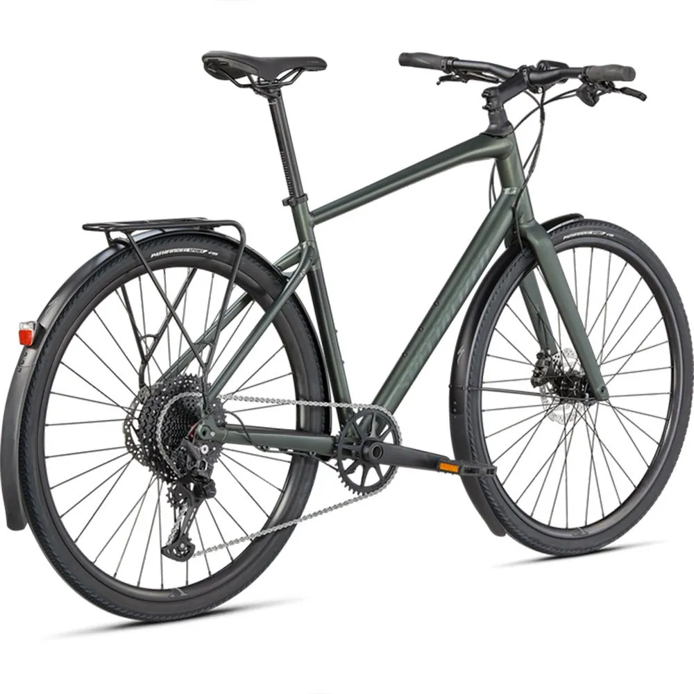 Specialized Sirrus X 4.0 Eq 2023 Sykkel, Oak green / black reflective, XXS, Hybridsykkel Specialized Sirrus X 4.0 Eq 2023 Sykkel, Oak green / black reflective, XXS, Hybridsykkel