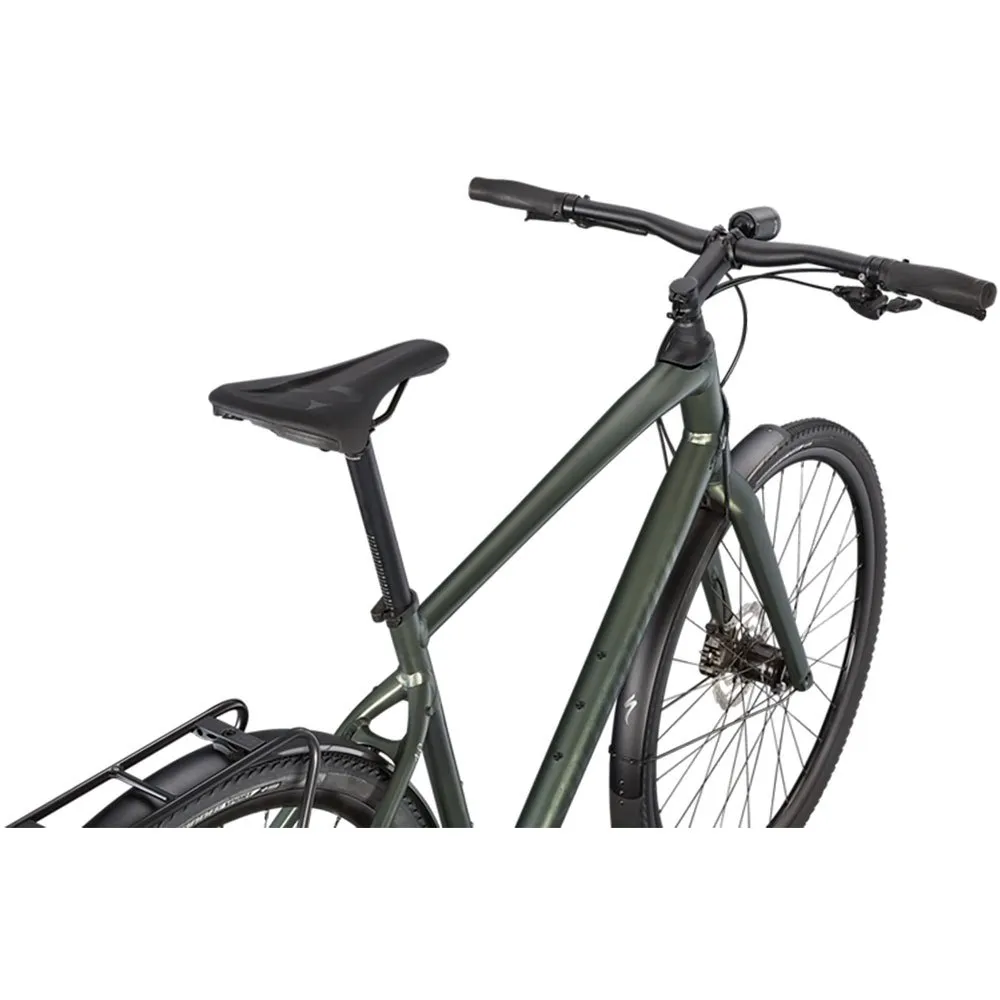 Specialized Sirrus X 4.0 Eq 2023 Sykkel, Oak green / black reflective, XXS, Hybridsykkel Specialized Sirrus X 4.0 Eq 2023 Sykkel, Oak green / black reflective, XXS, Hybridsykkel