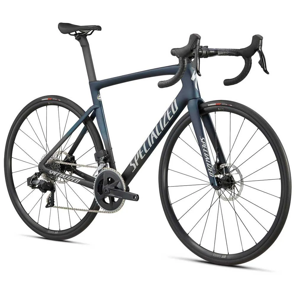 Specialized Tarmac Sl7 Comp Rival Etap Axs Landeveissykkel, Satin teal tint / black / light silver Specialized Tarmac Sl7 Comp Rival Etap Axs Landeveissykkel, Satin teal tint / black / light silver
