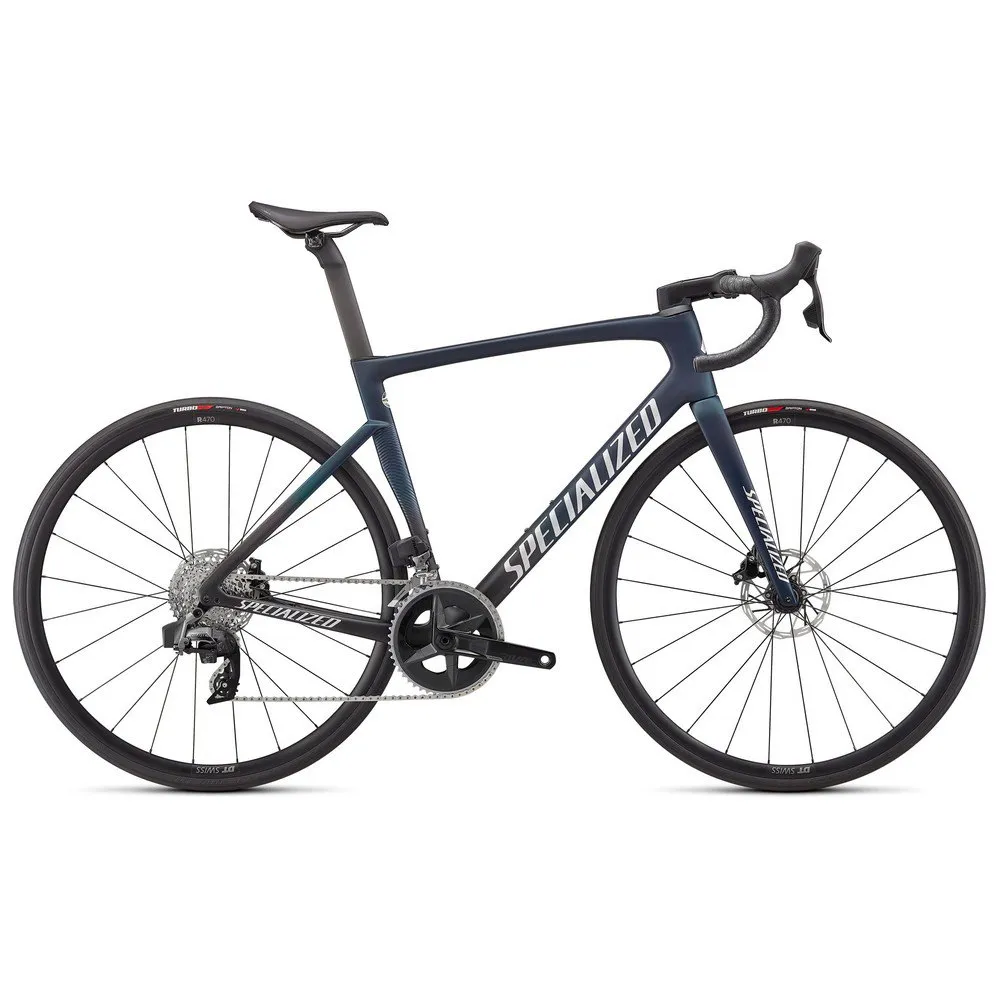 Specialized Tarmac Sl7 Comp Rival Etap Axs Landeveissykkel, Satin teal tint / black / light silver Specialized Tarmac Sl7 Comp Rival Etap Axs Landeveissykkel, Satin teal tint / black / light silver