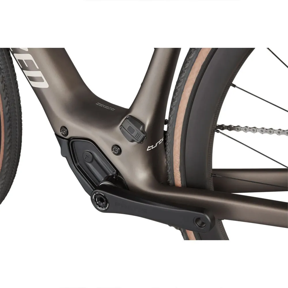 Specialized Turbo Creo Sl Expert Evo 2022 Elektrisk Grussykkel, Satin gun white mountain, XL, 320Wh, Elsykkel