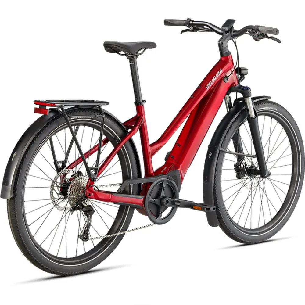 Specialized Turbo Vado 3.0 Step-through Nb 2023 Elektrisk Sykkel, Red tint / silver reflect, XL, 530Wh, Elsykkel Specialized Turbo Vado 3.0 Step-through Nb 2023 Elektrisk Sykkel, Red tint / silver reflect, XL, 530Wh, Elsykkel