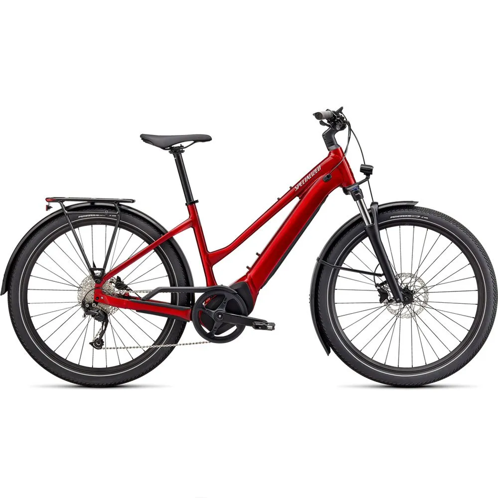 Specialized Turbo Vado 3.0 Step-through Nb 2023 Elektrisk Sykkel, Red tint / silver reflect, XL, 530Wh, Elsykkel Specialized Turbo Vado 3.0 Step-through Nb 2023 Elektrisk Sykkel, Red tint / silver reflect, XL, 530Wh, Elsykkel