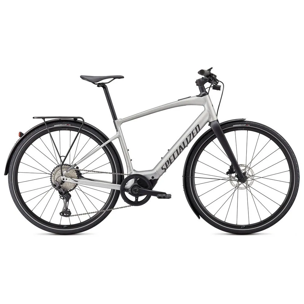 Specialized Turbo Vado Sl 5.0 Eq Elektrisk Sykkel, Brushed aluminum / black reflective, XL, Elsykkel