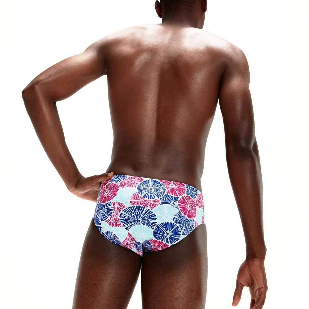 Speedo 8 Cm Allover Badetrusser male, Chroma blue / electric pink / white / aquasplash Speedo 8 Cm Allover Badetrusser male, Chroma blue / electric pink / white / aquasplash