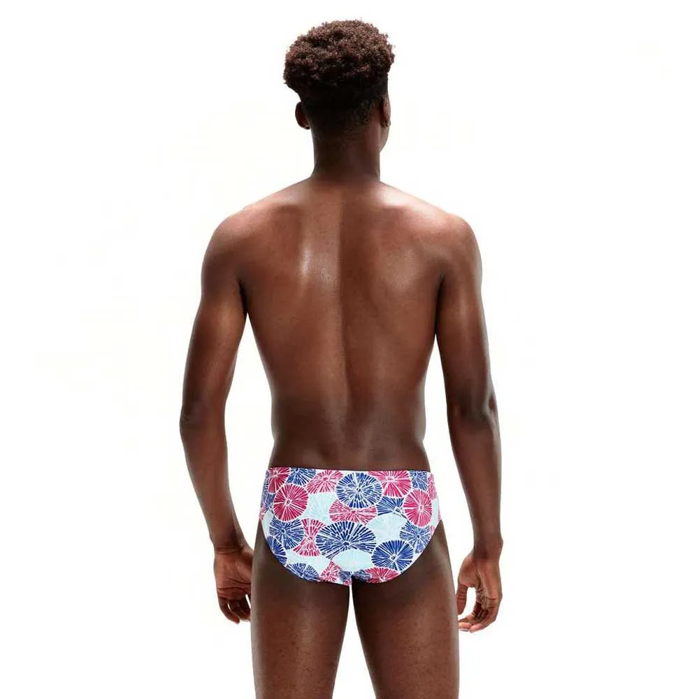 Speedo 8 Cm Allover Badetrusser male, Chroma blue / electric pink / white / aquasplash Speedo 8 Cm Allover Badetrusser male, Chroma blue / electric pink / white / aquasplash