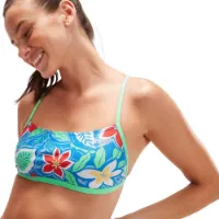 Speedo Allover Cross Back Crop Bikinitopp female Speedo Allover Cross Back Crop Bikinitopp female