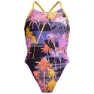 Speedo Allover Digital Lattice Tie-back Badetøy female