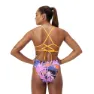 Speedo Allover Digital Lattice Tie-back Badetøy female