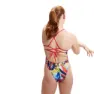 Speedo Allover Digital Lattice Tie-back Badetøy female
