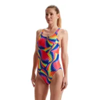 Speedo Allover Digital Leaderback Badetøy female Speedo Allover Digital Leaderback Badetøy female