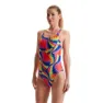 Speedo Allover Digital Leaderback Badetøy female