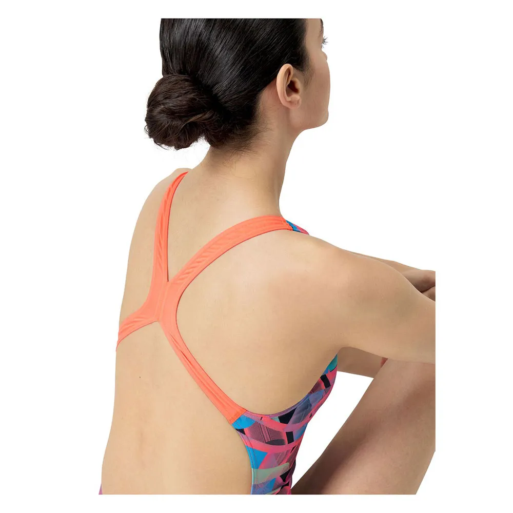 Speedo Allover Digital Powerback Badetøy female