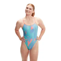 Speedo Allover Digital Starback Badetøy female Speedo Allover Digital Starback Badetøy female