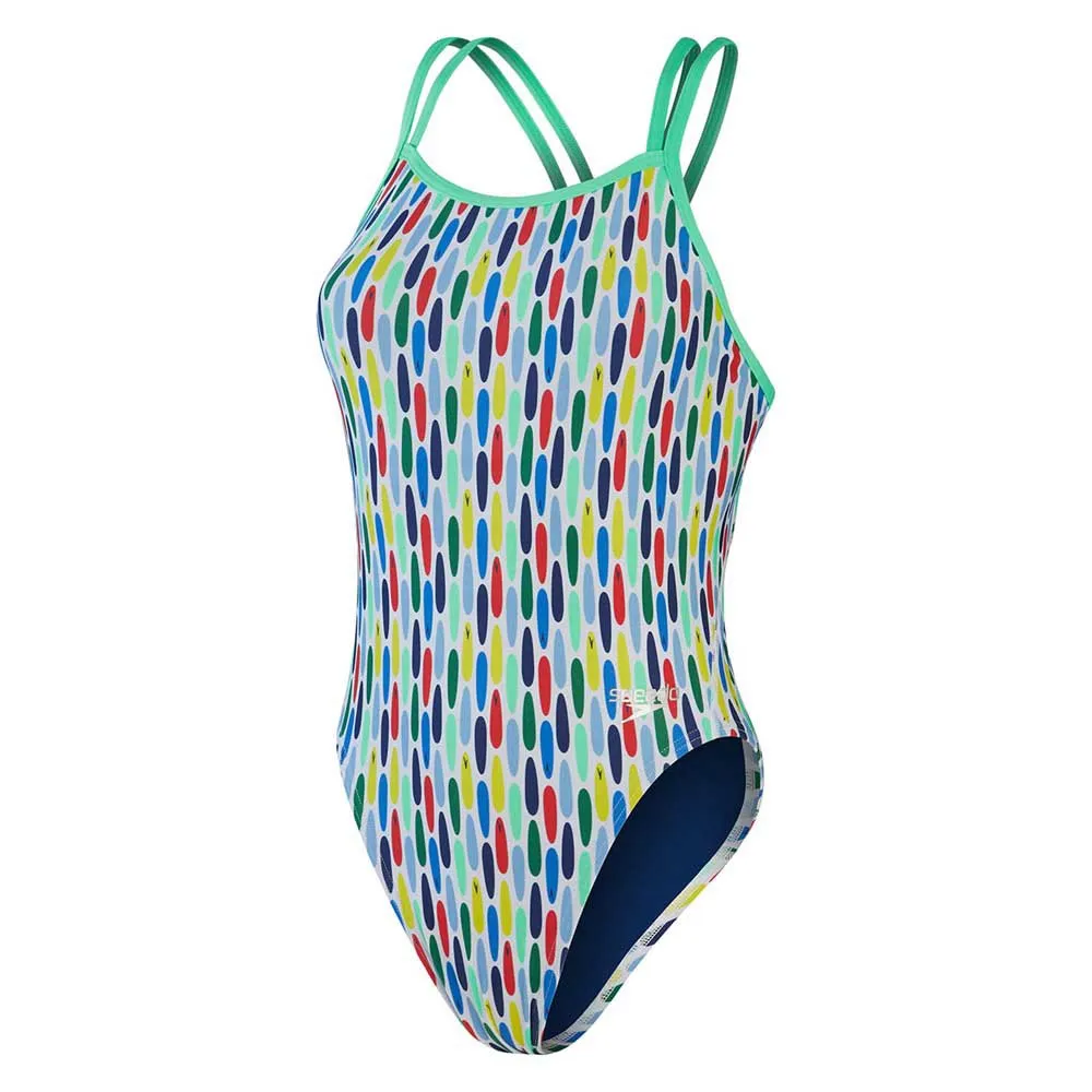 Speedo Allover Digital Starback Badetøy female Speedo Allover Digital Starback Badetøy female