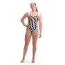 Speedo Allover Digital Tie-back Badetøy female