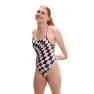 Speedo Allover Digital Tie-back Badetøy female