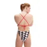 Speedo Allover Digital Tie-back Badetøy female