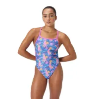 Speedo Allover Digital V-back Badetøy female Speedo Allover Digital V-back Badetøy female