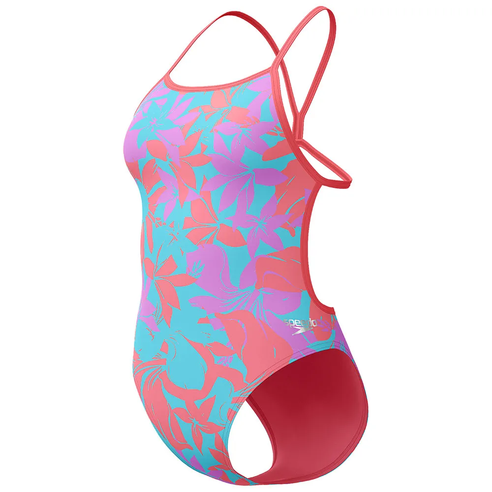 Speedo Allover Digital V-back Badetøy female