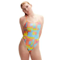 Speedo Allover Digital Vback Badetøy Speedo Allover Digital Vback Badetøy