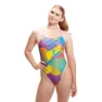 Speedo Allover Digital Vback Badetøy female