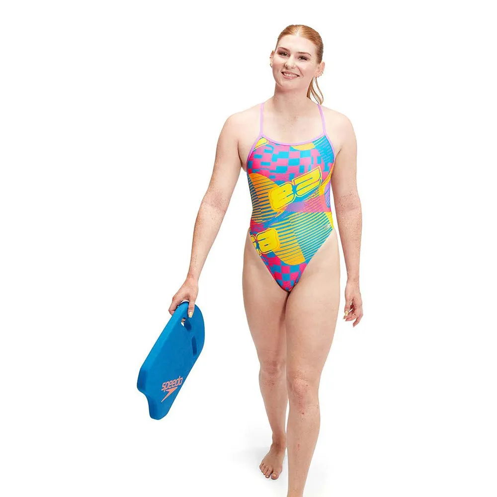 Speedo Allover Digital Vback Badetøy female Speedo Allover Digital Vback Badetøy female
