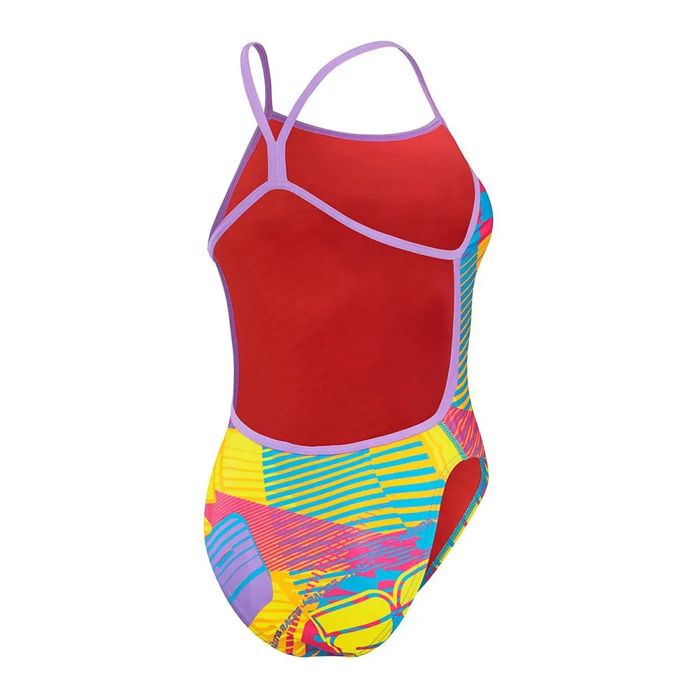Speedo Allover Digital Vback Badetøy female Speedo Allover Digital Vback Badetøy female