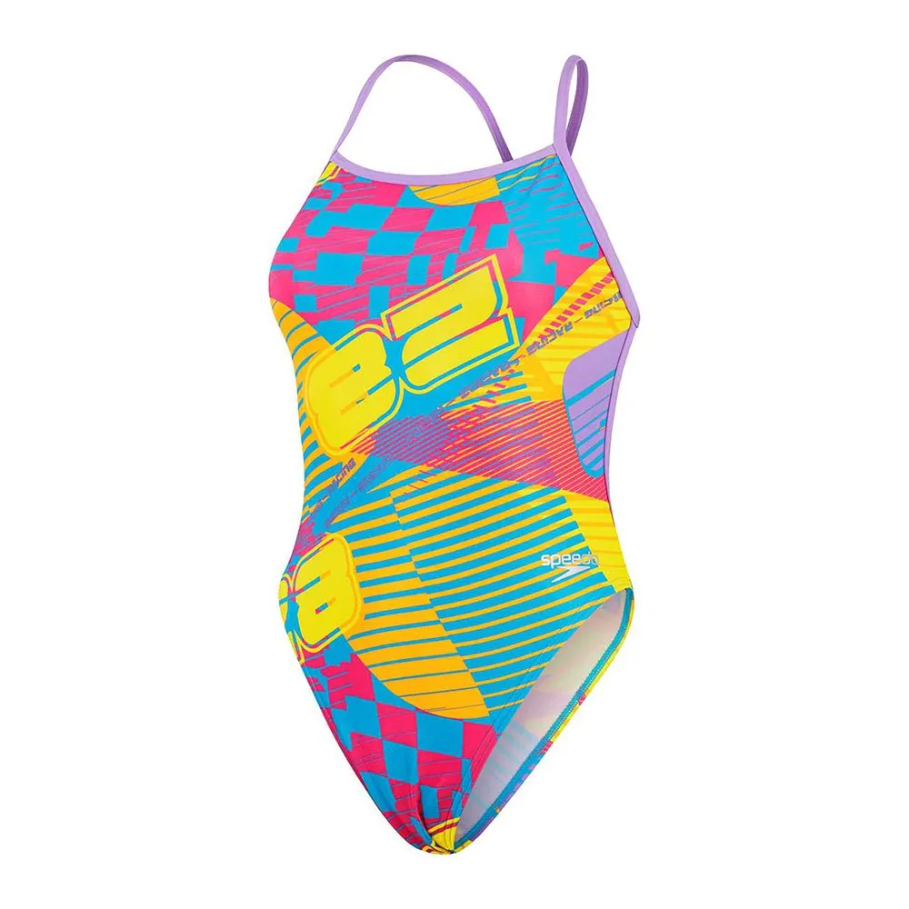 Speedo Allover Digital Vback Badetøy female Speedo Allover Digital Vback Badetøy female