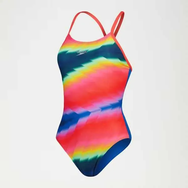 Speedo Allover Fixed Crossback Badetøy female Speedo Allover Fixed Crossback Badetøy female