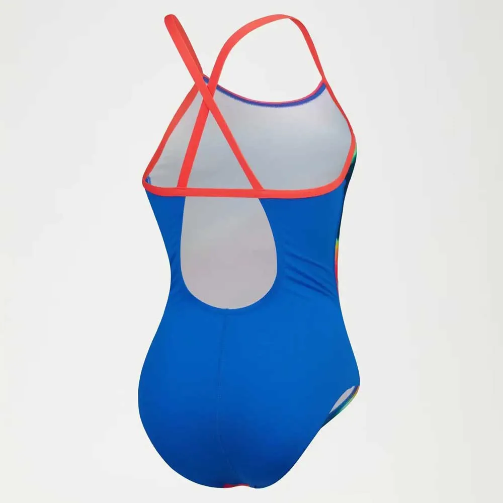 Speedo Allover Fixed Crossback Badetøy female Speedo Allover Fixed Crossback Badetøy female