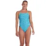 Speedo Allover Lattice-back Badetøy female, Aquarium / aquasplash / fake green