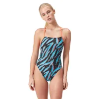 Speedo Allover Lattice Tie-back Badetøy female Speedo Allover Lattice Tie-back Badetøy female