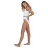 Speedo Belted Deep U-back Badetøy female, White / orange fizz / mango / sky blue / blue bay