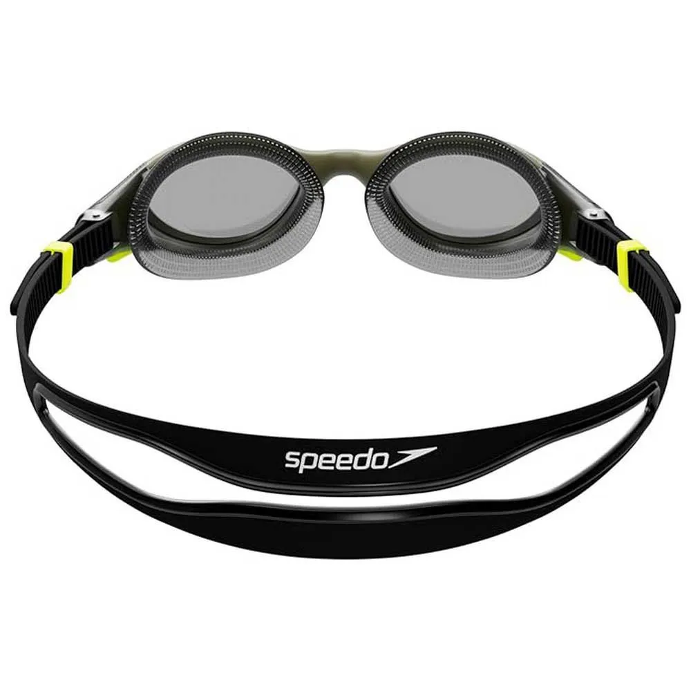 Speedo Biofuse 2.0 Polarised Svømmebriller unisex, Dark green / hyper / polarised smoke, One Size