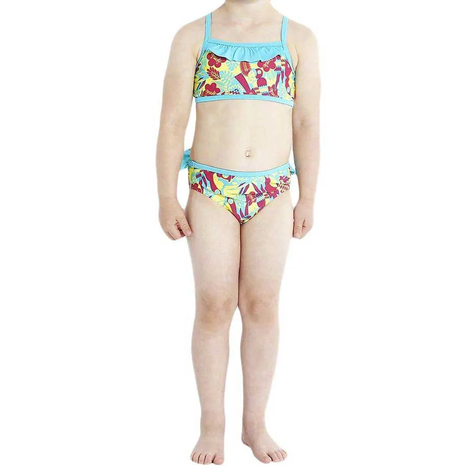 Speedo Birds Buddies Essential Bikini male, Magenta / bali blue / citron, 3Y