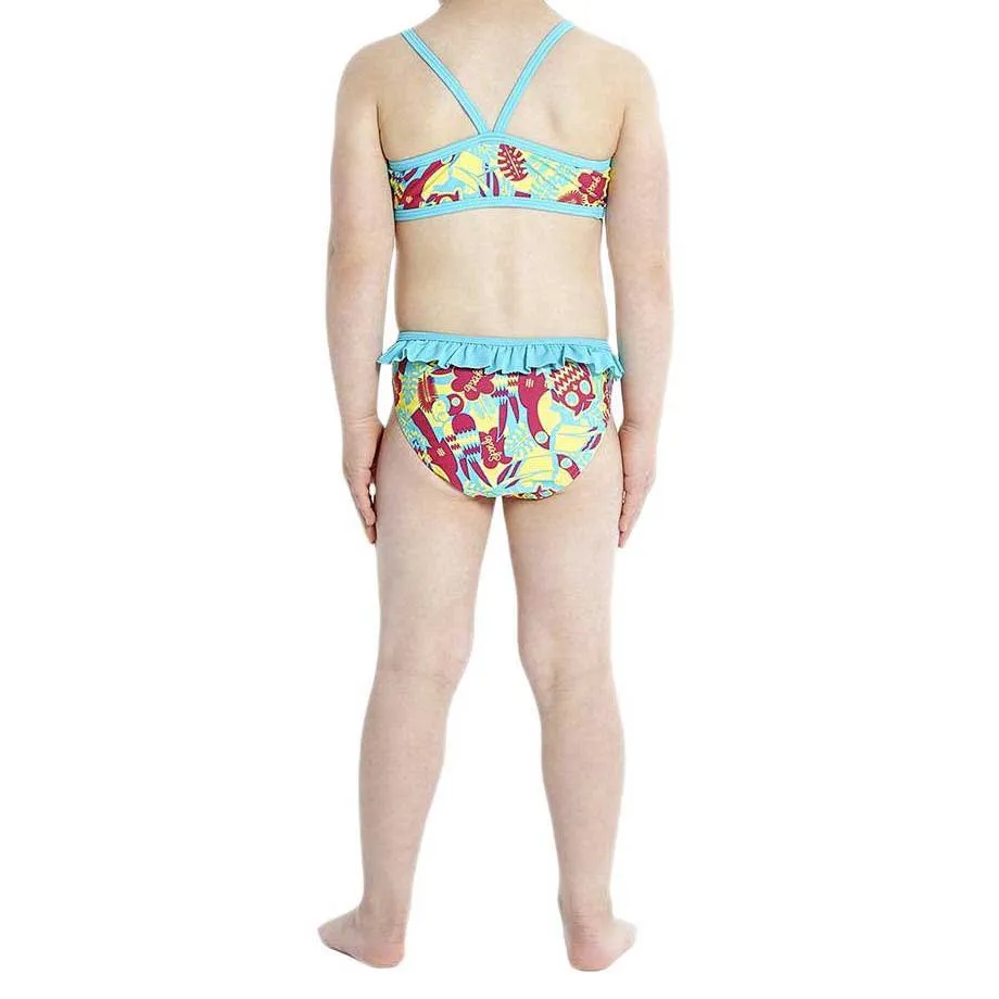 Speedo Birds Buddies Essential Bikini male, Magenta / bali blue / citron, 3Y