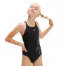 Speedo Boom Logo Placement Flyback Badetøy female, Black / taffy pink, 5-6Y