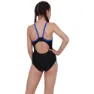 Speedo Boom Placement Muscleback Badetøy female, Black / beautiful blue, 7-8Y