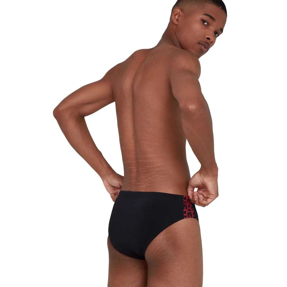 Speedo Boom Star Splice 7 Cm Badetrusser male, Black / fed red