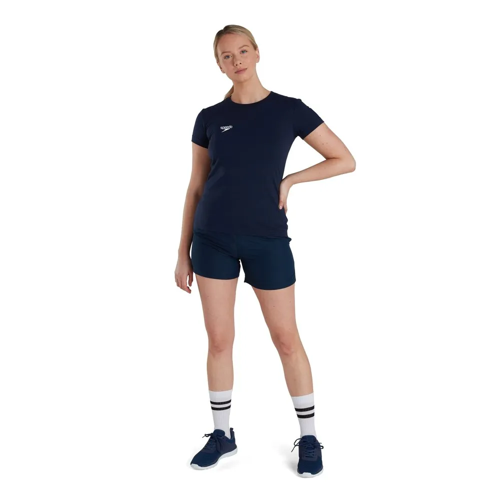 Speedo Club Plain Kortarmet T-skjorte female