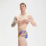 Speedo Club Training Allover 17 Cm Badetrusser male, Indigo glow / orchid shine / green glow / mango / lemon dr