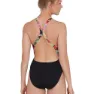 Speedo Colourblend Placement Digital Powerback Badetøy female, Black / mango / lava red / white / jade