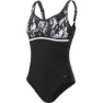 Speedo Contourluxe Printed Badetøy female, Black / white